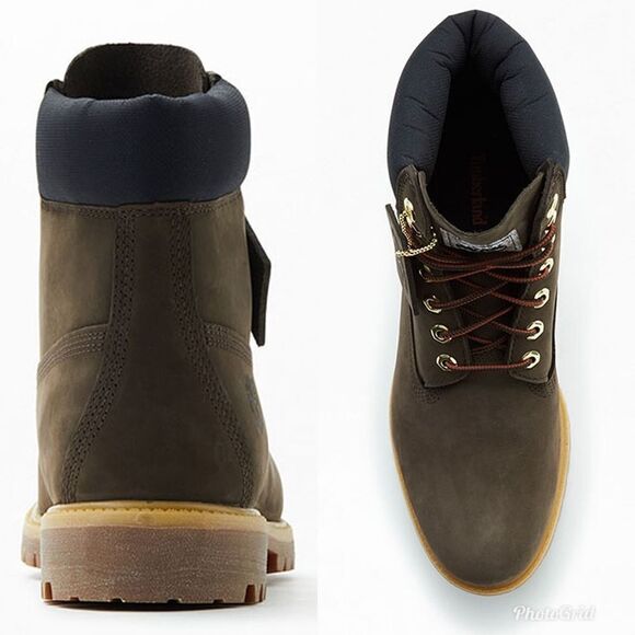 Timberland Timbs Brown Premium 6" Waterproof Boots - Picture 3 of 13